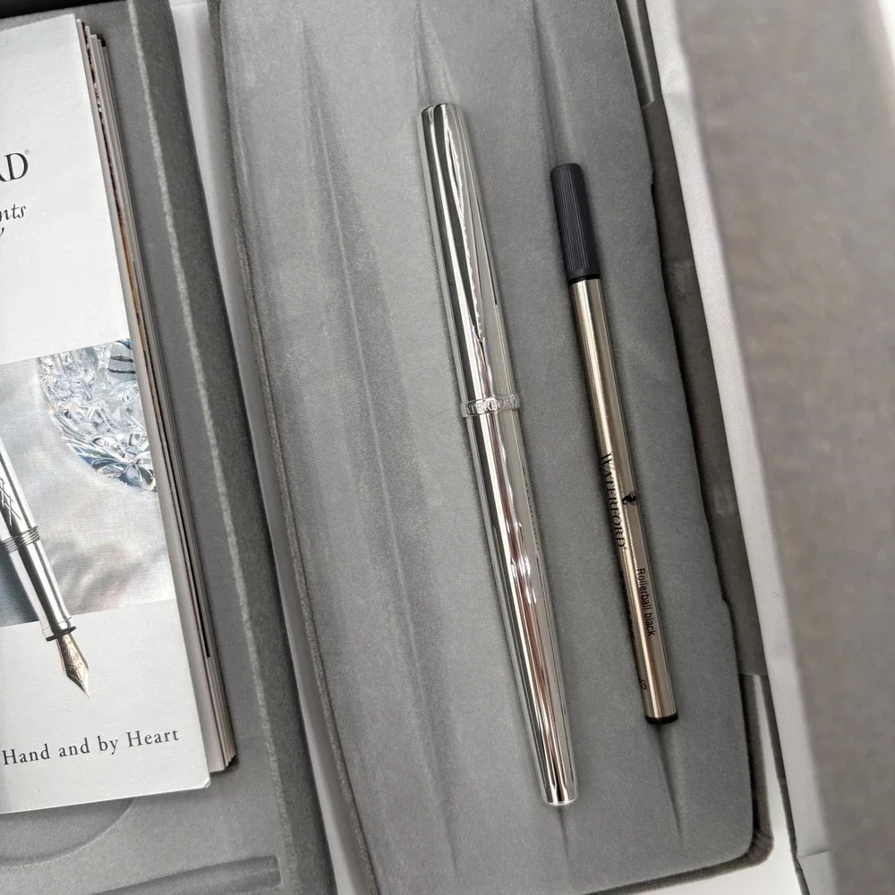 Waterford Silver Glen Guilloche Rollerball Pen W407 | NEW in Box Graduation gift